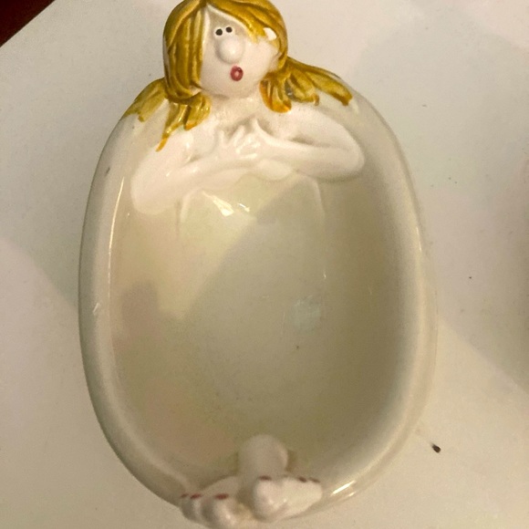 VTG Fitz and Floyd Man and Woman Soap Dishes-Vintage from the 1970s! - Picture 3 of 5